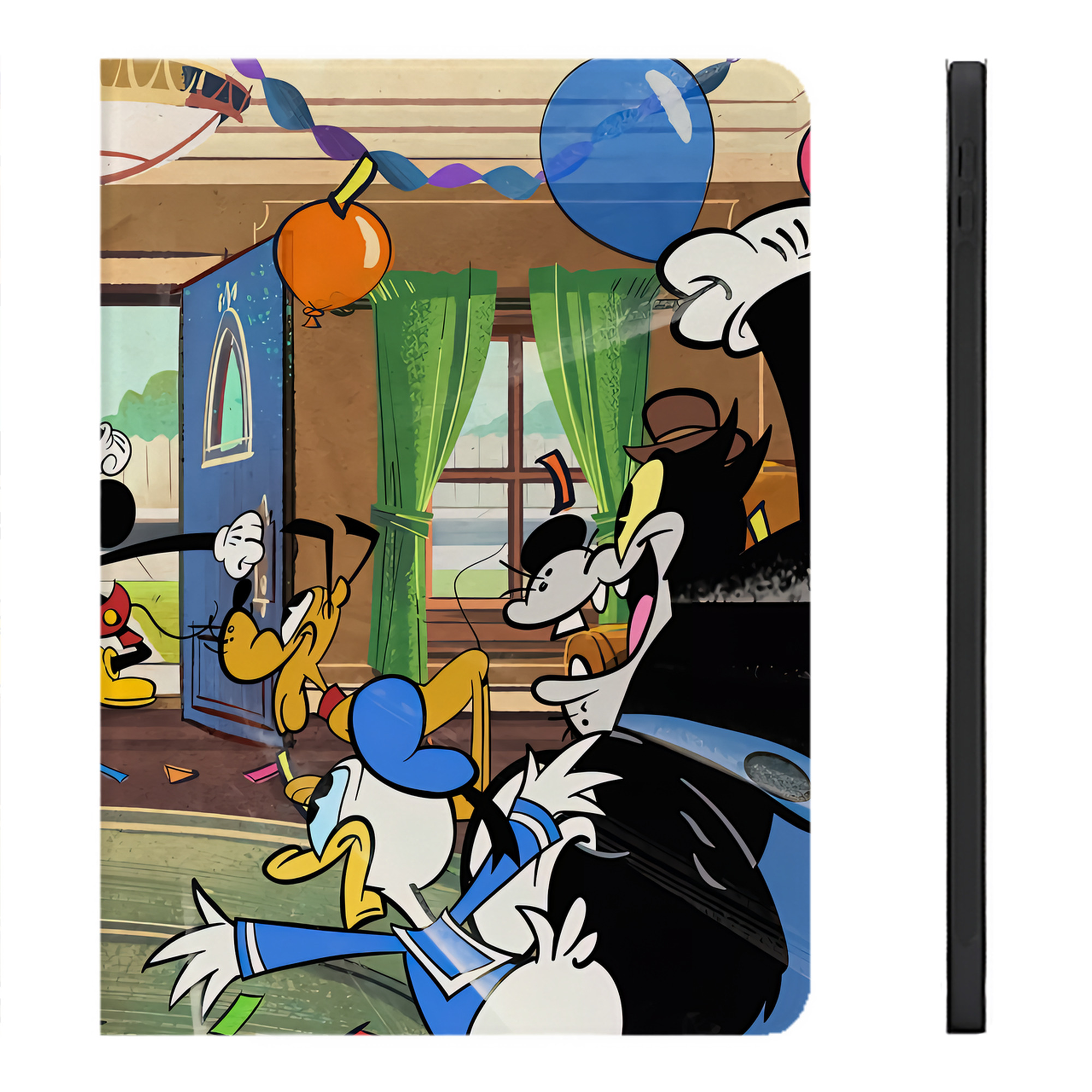 （画像用） ミッキーマウス Mickey Mouse IPadケース ペンホルダー付き ブックスタイルデザイン